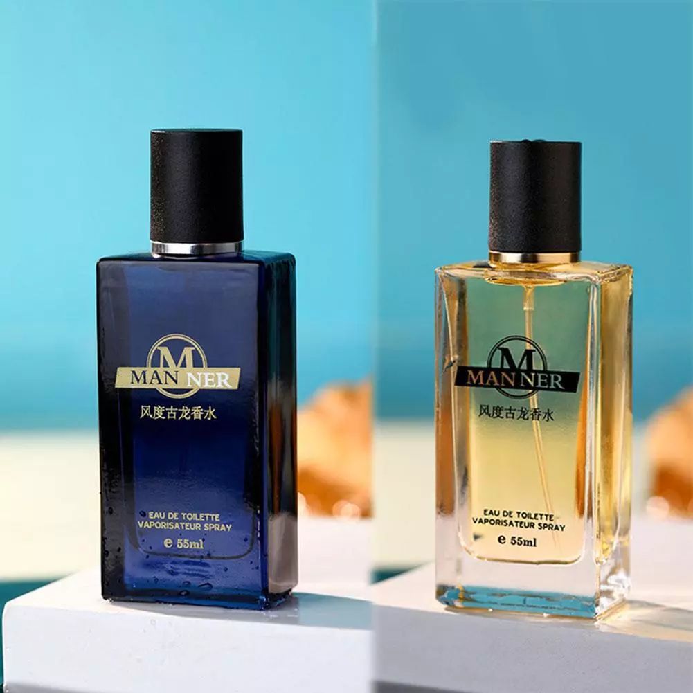 Men Perfume 55ml Long Lasting Fresh Elegant Man Fragrance for Business Dating Daily Use Gift