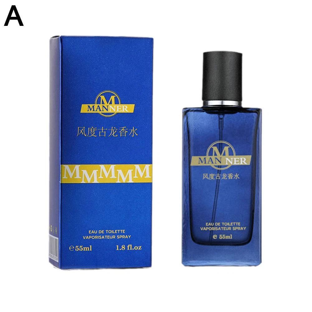 Men Perfume 55ml Long Lasting Fresh Elegant Man Fragrance for Business Dating Daily Use Gift