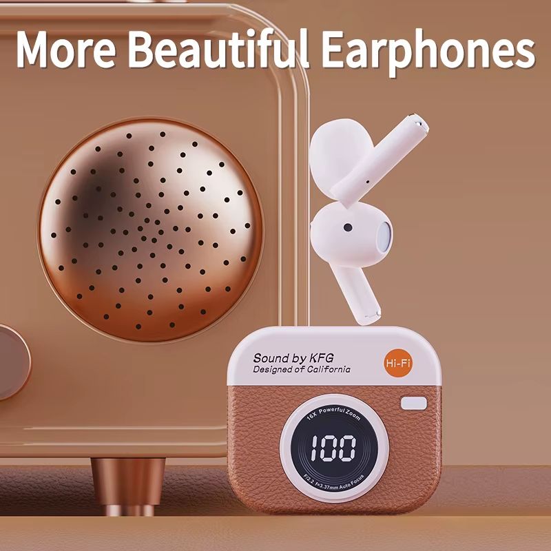 Bluetooth Earphones Handfree LED Dispay Bluetooth Headphones HiFi Stereo Music Wireless Earbuds Sports Gaming Headset Built-in Mic Headphones