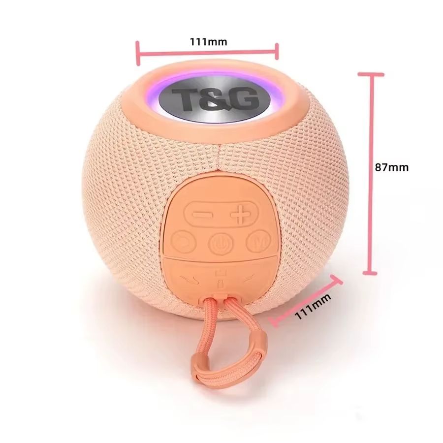 Bluetooth Speaker Wireless Fabric Card Small Audio Subwoofer Portable Mini Bluetooth Audio Outdoor Music Player Support BT AUX FM