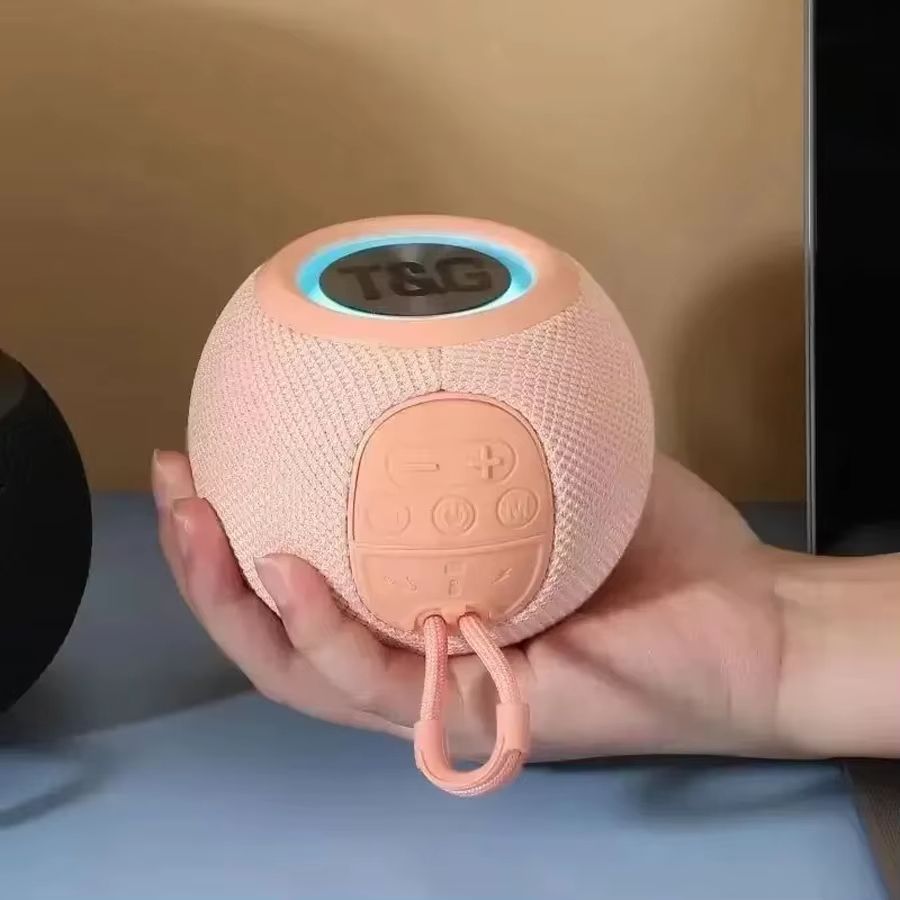 Bluetooth Speaker Wireless Fabric Card Small Audio Subwoofer Portable Mini Bluetooth Audio Outdoor Music Player Support BT AUX FM