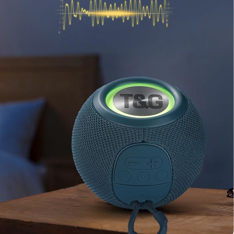 Bluetooth Speaker Wireless Fabric Card Small Audio Subwoofer Portable Mini Bluetooth Audio Outdoor Music Player Support BT AUX FM