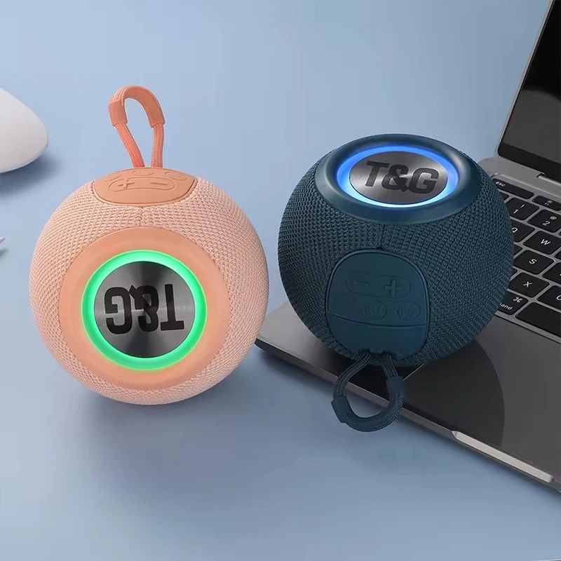 Bluetooth Speaker Wireless Fabric Card Small Audio Subwoofer Portable Mini Bluetooth Audio Outdoor Music Player Support BT AUX FM