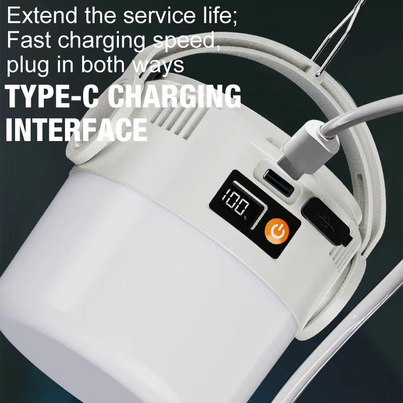 Solar Camping Lights Lightweight Led Camping Lantern Waterproof Foldable Lights Rechargeable Flashlight For Outdoor Home Hiking Night Power Outage Emergency Lamp