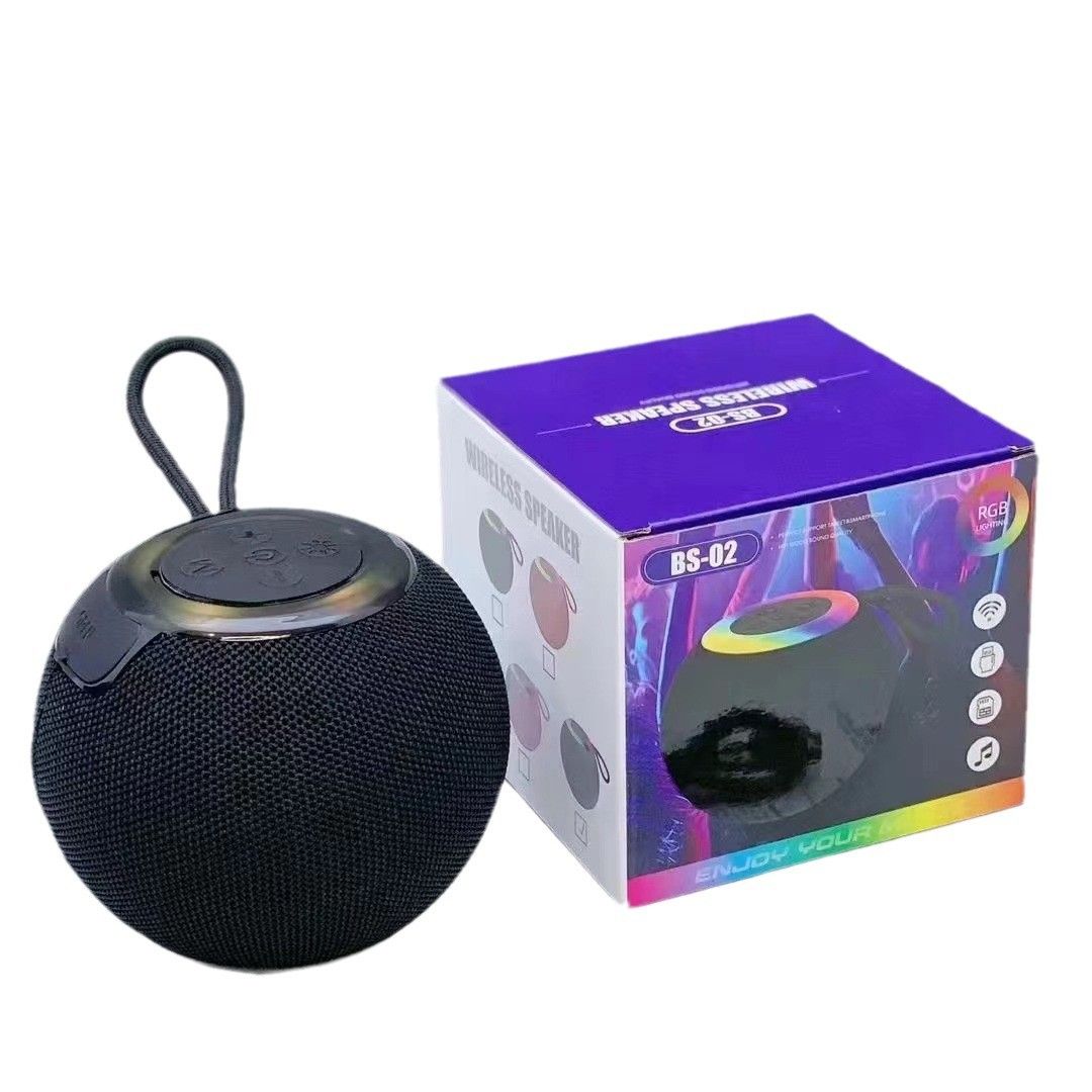 New Bluetooth Speaker with Colorful LED Lights, Wireless Portable Bass Boombox, TF Card Support for Outdoor Parties