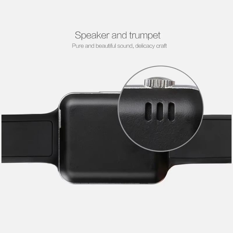 Smart Watch with 2G SIM Card Slot Camera Bluetooth Calling Fitness Tracker Heart Rate Blood Oxygen Monitor Sleep Tracking Step Counter SD Card Support for Android iOS Men Women Smartwatch