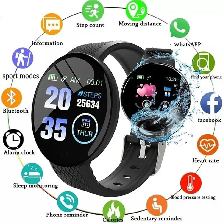 Multi-functional Smartwatch Fashion Alarm Watch Bluetooth Music Fitness Tracker Sports Smart Watch For Android iPhone