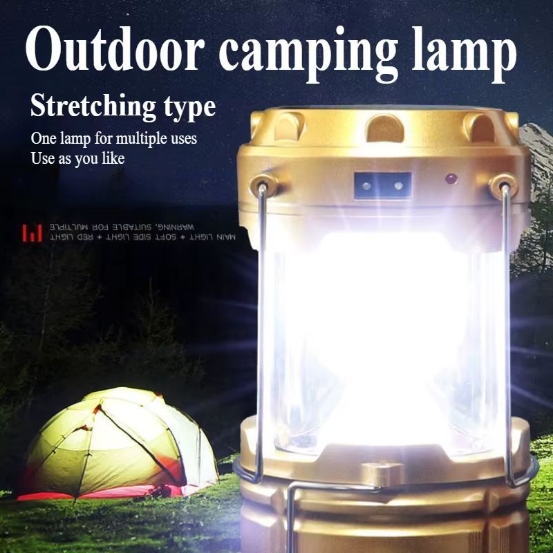 LED Camping Lantern Rechargeable, Waterproof Camping Lights for Charging Phone, RGB Tent Lamp for Outdoor Party, Emergency, Hurricane, Storms and Outages, 3 Light Modes Flashlight