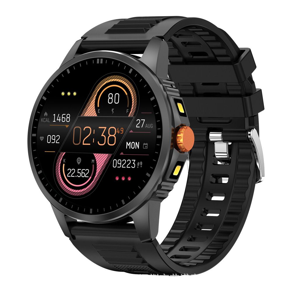2026 New Round-Screen Flashlight Smartwatch Suitable For Outdoor Sports With LED Light And Heart Rate Blood Oxygen Blood Pressure Measurement Smart Watch