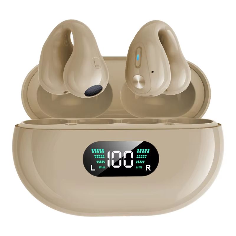 Bluetooth Earphones Earring Ear Clip HiFi Stereo Bass TWS Earbuds Wireless Sport Headphones Game Headset PK Ambie Sound Earcuffs