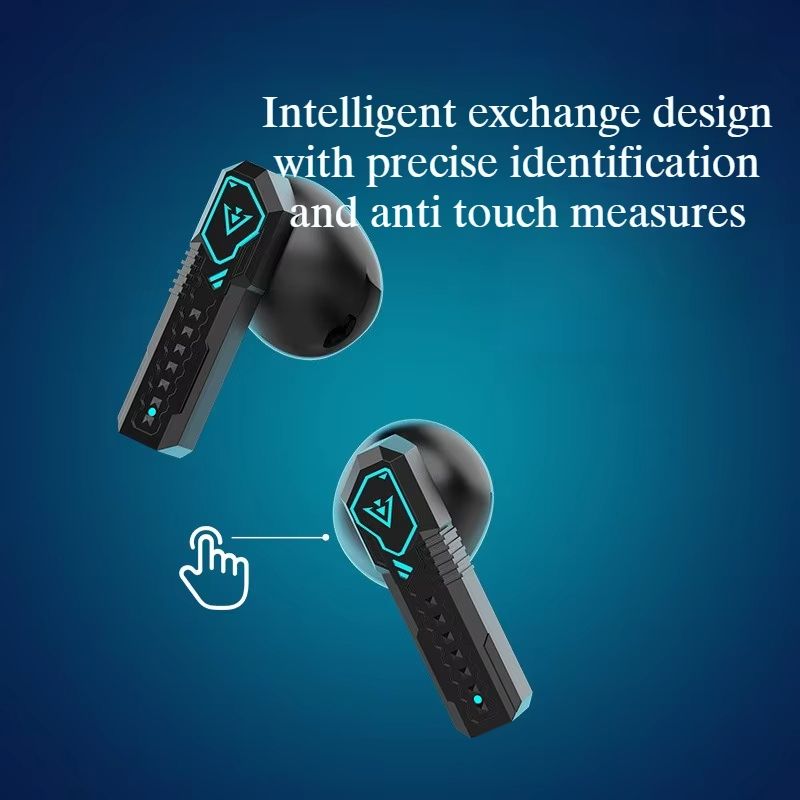 Cool Mecha Wind In-ear Super Long Battery Life Game E-sports High Sound Quality Low Delay Noise Reduction TWS Bluetooth Earphones