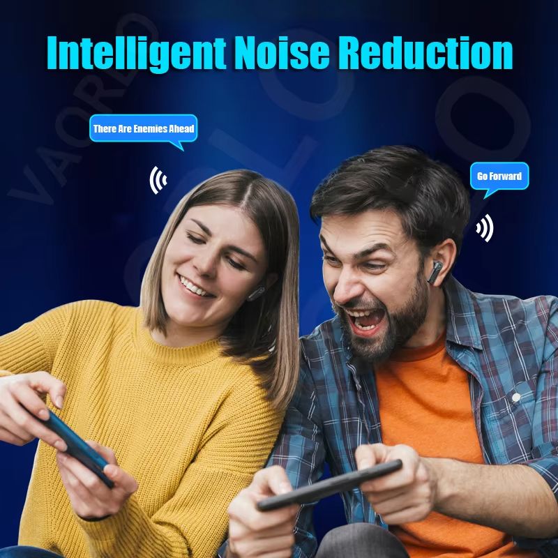 Wireless Gaming Earphone TWS Bluetooth 5.3 Low Latency Mecha Style Headphone Game Music Dual Mode With Colorful Breathing Light Bluetooth Earphones
