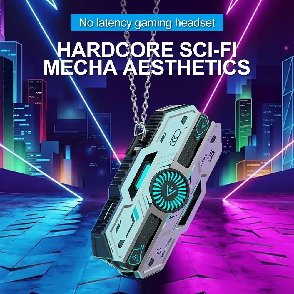 Wireless Gaming Earphone TWS Bluetooth 5.3 Low Latency Mecha Style Headphone Game Music Dual Mode With Colorful Breathing Light Bluetooth Earphones
