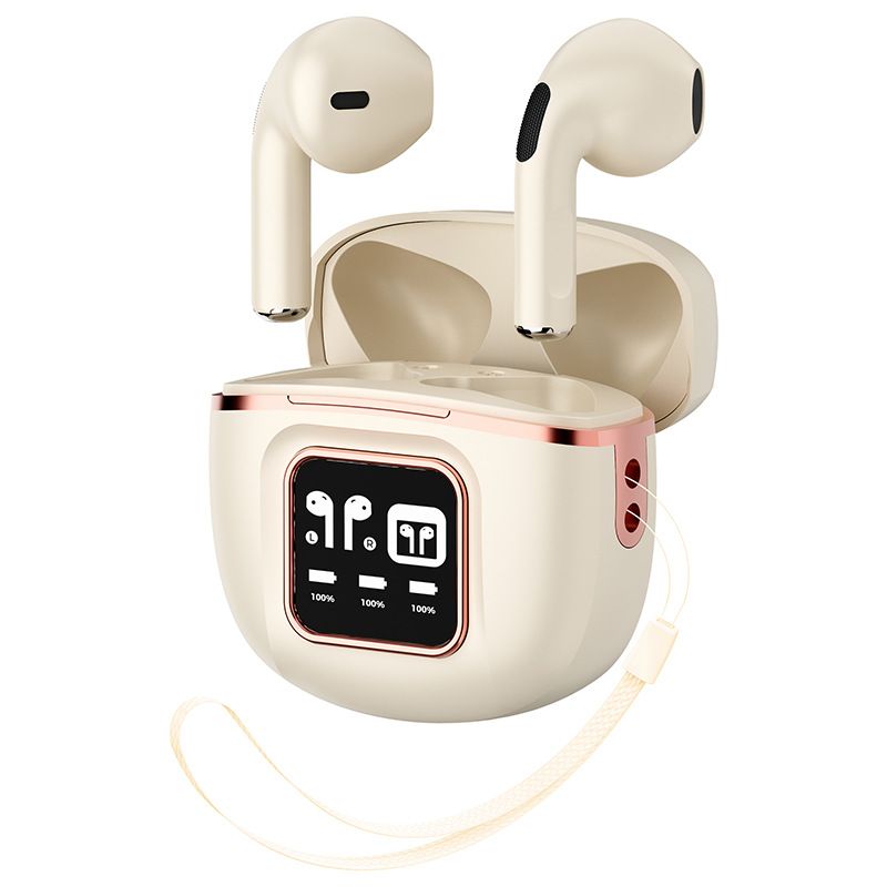 The New Wireless Bluetooth Headphones Feature Digital Display, high Appearance Level, high Sound Quality, in-Ear Design, Long Battery Life and are Suitable for Both Men and Women