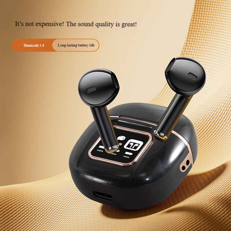The New Wireless Bluetooth Headphones Feature Digital Display, high Appearance Level, high Sound Quality, in-Ear Design, Long Battery Life and are Suitable for Both Men and Women