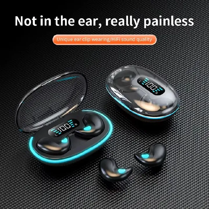 New TWS Bluetooth Wireless Headphones Earbuds Ear Hooks Bluetooth Earphones Bass Noise Reduction Earbuds HiFi Stereo Headsets