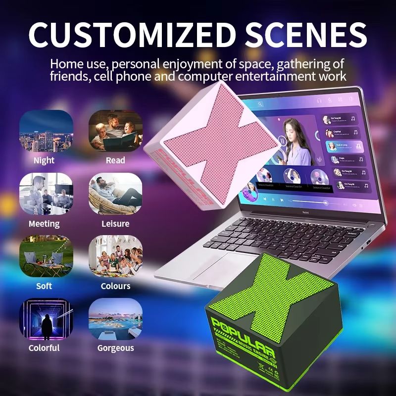 Wireless Bluetooth Speakers Mini Audio Player Portable Box Speaker Stereo Pairing Hands-Free Call for Travel Outdoor Wireless BT Speakers