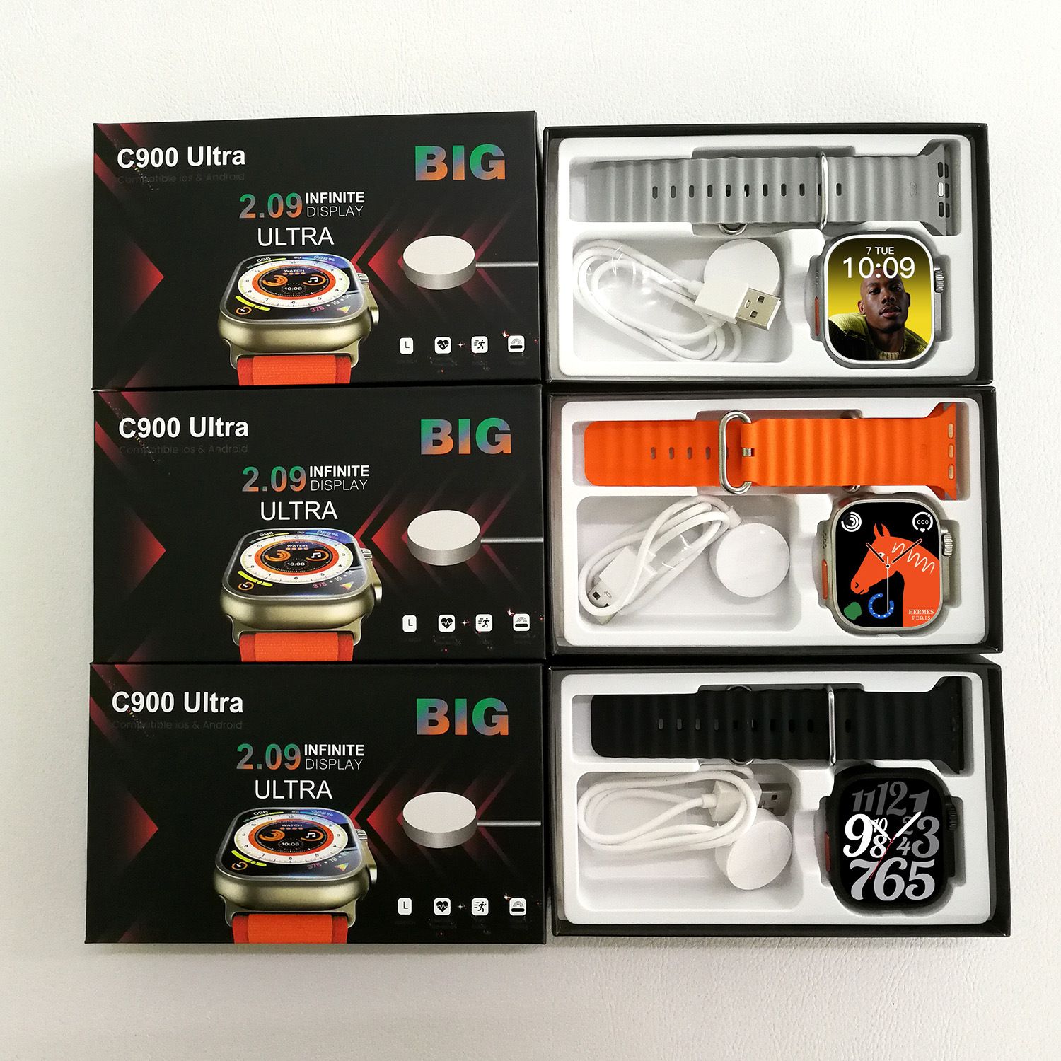 Hot Smart Watch Series Bluetooth Call IP67 Waterproof 49mm Game Smartwatches Fitness Tracker Sport Watch for Man Square Watch For Woman Wireless Charging Smartwatch
