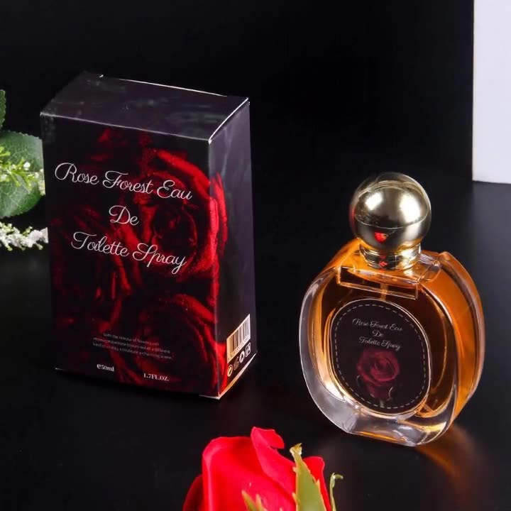Elegant Perfumes Ladies Long Lasting Fragrance Woman Spray Perfumes Fragrance Gift Forest Perfume Rose Woman Perfume Fragrance 50ML