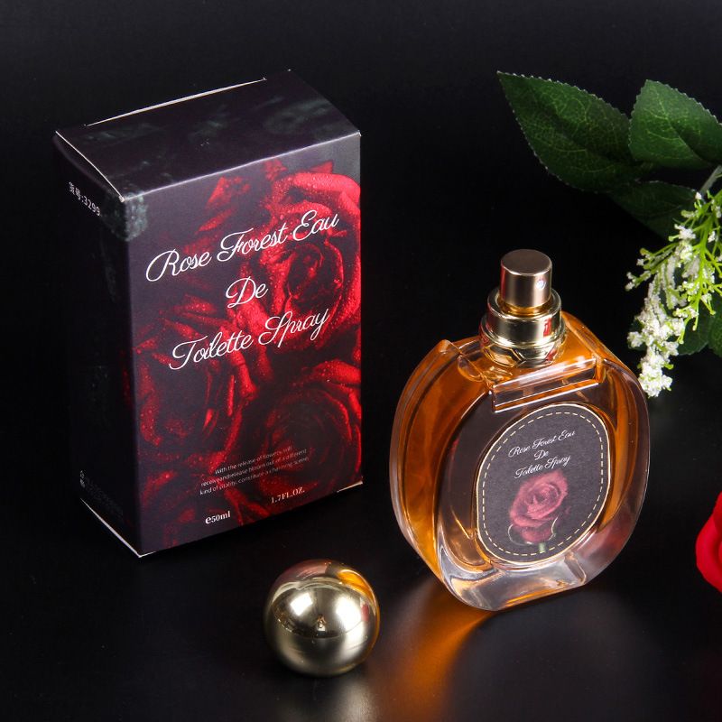 Elegant Perfumes Ladies Long Lasting Fragrance Woman Spray Perfumes Fragrance Gift Forest Perfume Rose Woman Perfume Fragrance 50ML