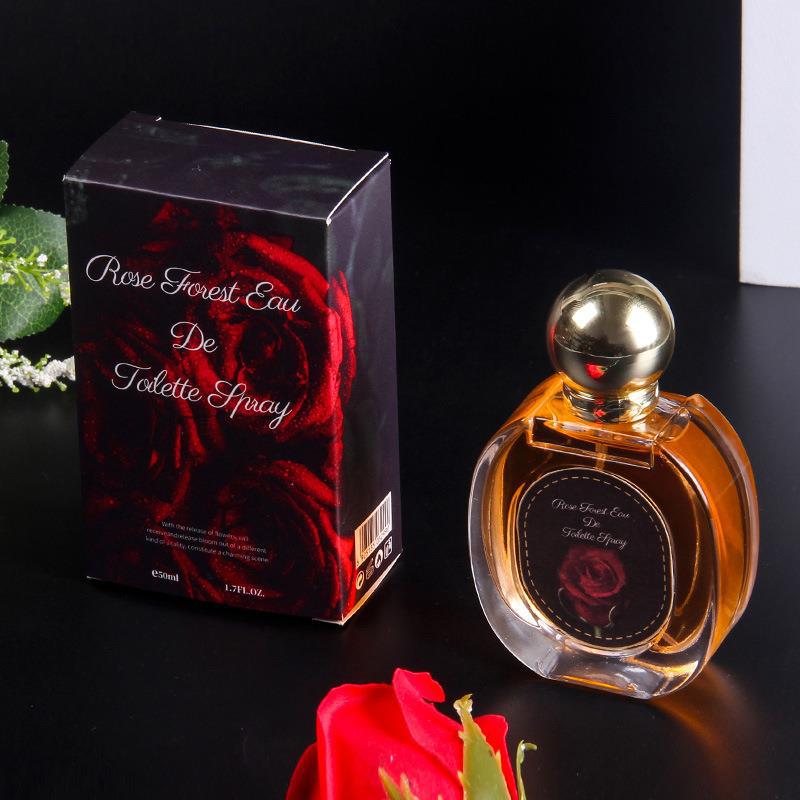 Elegant Perfumes Ladies Long Lasting Fragrance Woman Spray Perfumes Fragrance Gift Forest Perfume Rose Woman Perfume Fragrance 50ML