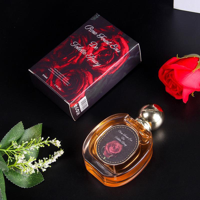 Elegant Perfumes Ladies Long Lasting Fragrance Woman Spray Perfumes Fragrance Gift Forest Perfume Rose Woman Perfume Fragrance 50ML