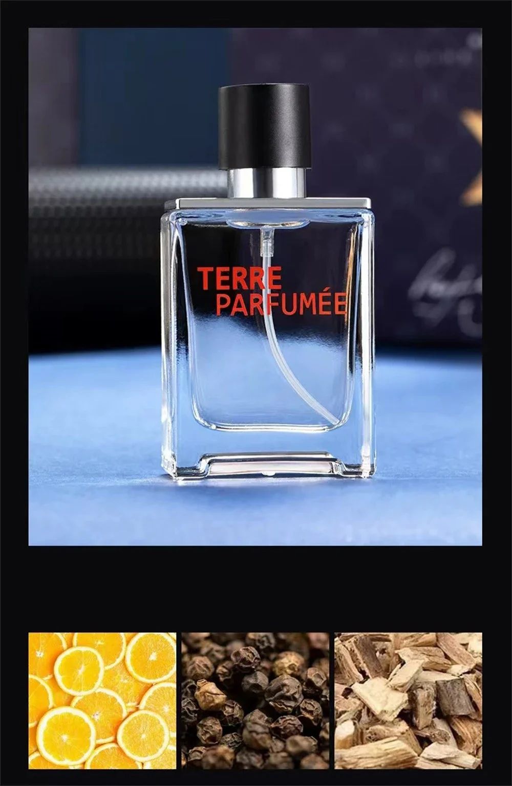 Luxury Men Cologne 4 PCS Perfume Set Man Gift Fragrance Natural Floral and Fruity Fragrance Perfume Spray