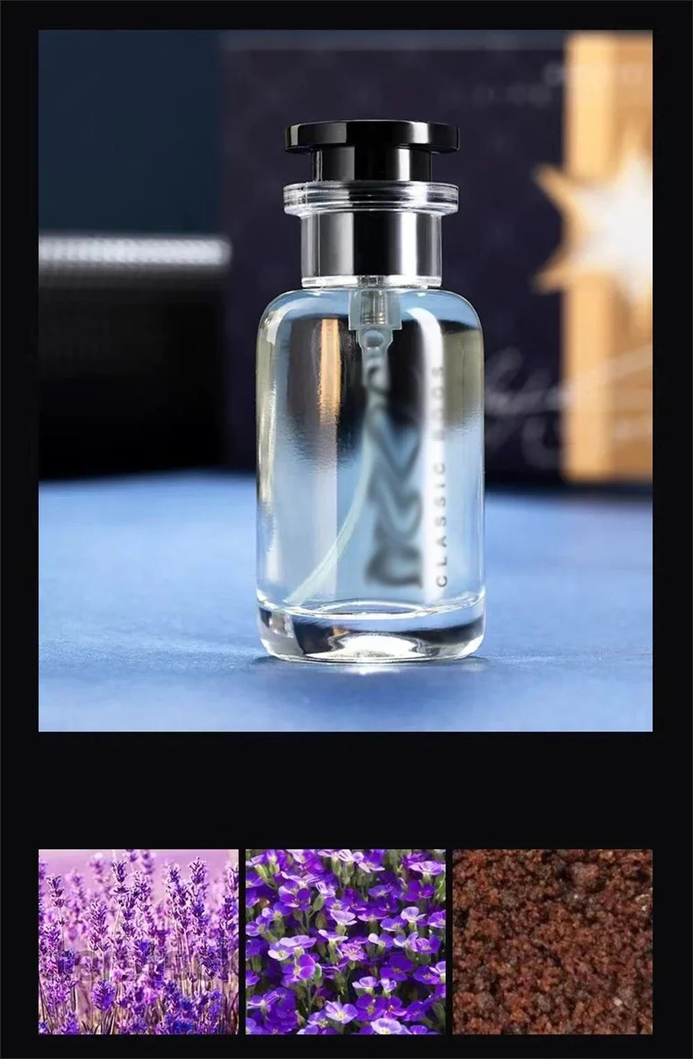 Luxury Men Cologne 4 PCS Perfume Set Man Gift Fragrance Natural Floral and Fruity Fragrance Perfume Spray