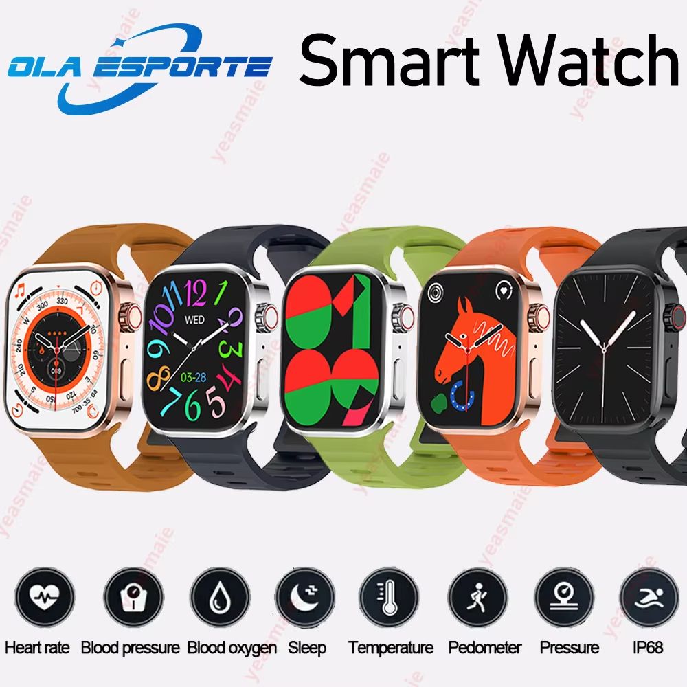New Smartwatch Men Sports Watch for Android IOS Health Monitoring Smart Notifications Music Voice Assistant Smart Watch Women
