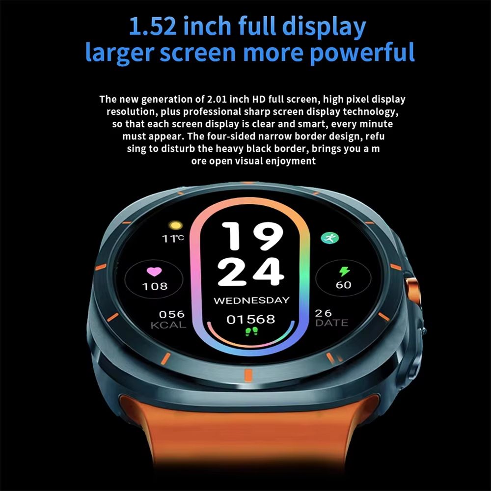 New Smartwatch Men Sports Watch for Android IOS Health Monitoring Smart Notifications Music Voice Assistant Smart Watch Women