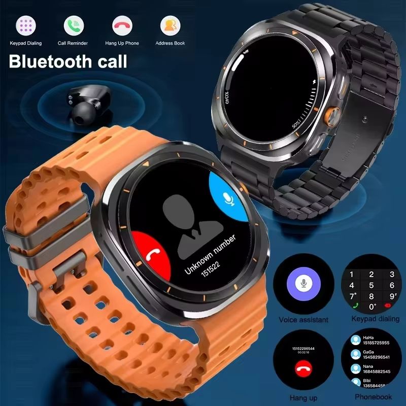 New Smartwatch Men Sports Watch for Android IOS Health Monitoring Smart Notifications Music Voice Assistant Smart Watch Women