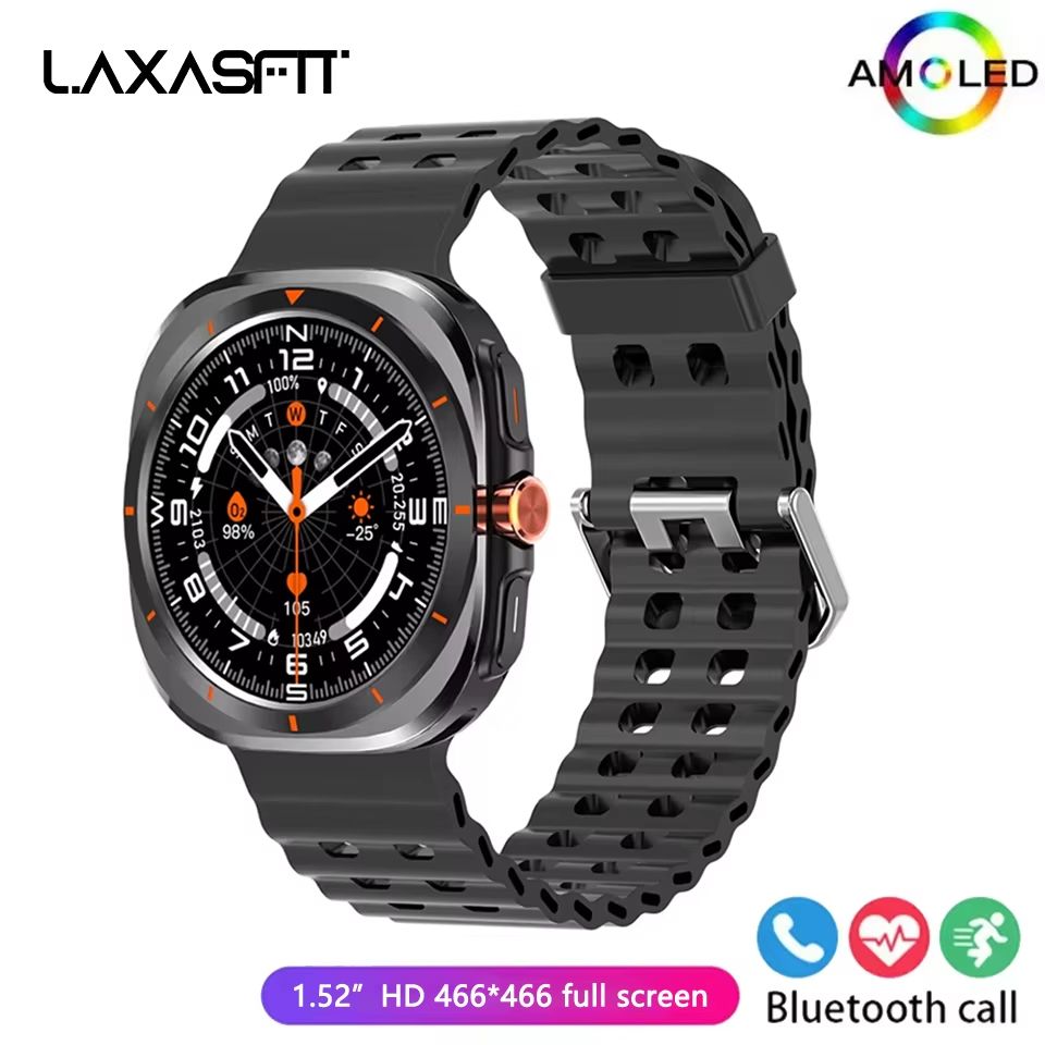 New Smartwatch Men Sports Watch for Android IOS Health Monitoring Smart Notifications Music Voice Assistant Smart Watch Women