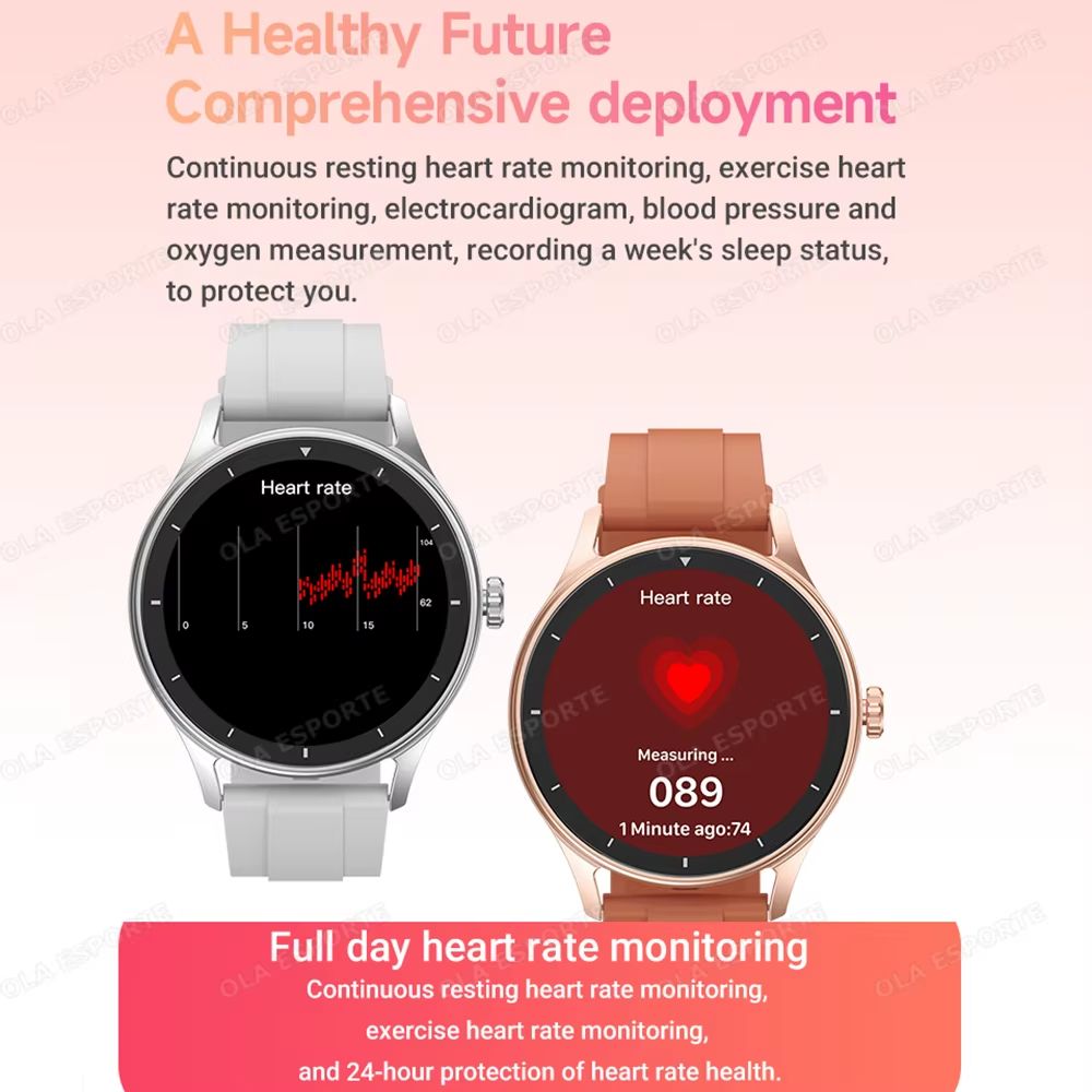 New Bluetooth Smart Watch Men Full Touch Screen Sports Fitness Health Monitor Voice Call Waterproof SmartWatch For Android IOS