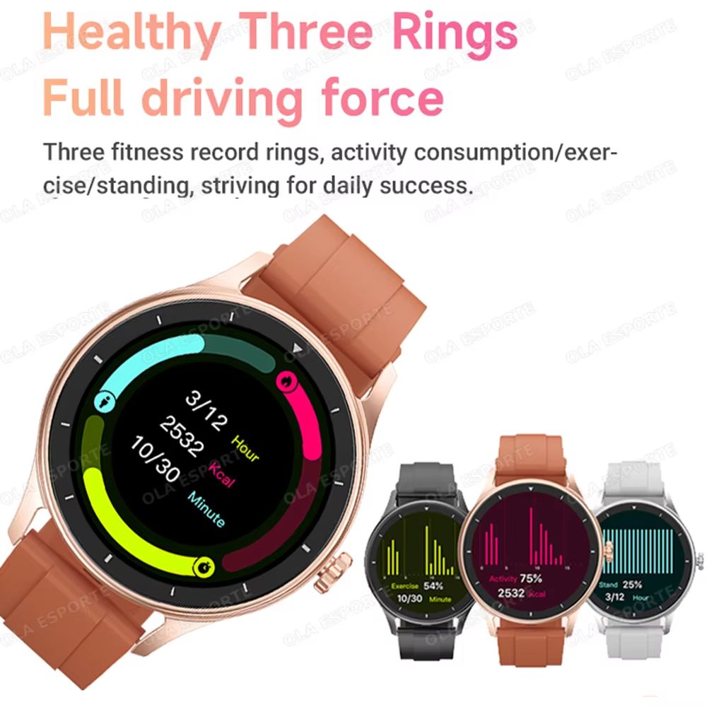 New Bluetooth Smart Watch Men Full Touch Screen Sports Fitness Health Monitor Voice Call Waterproof SmartWatch For Android IOS