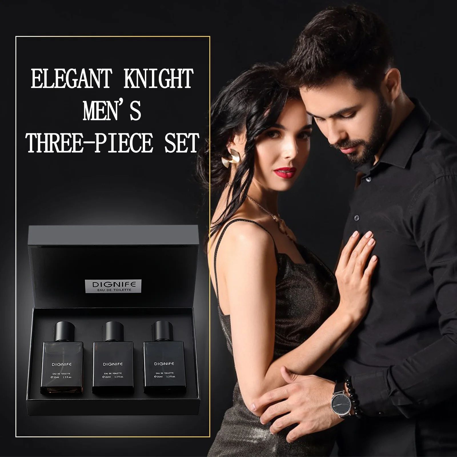 Perfume Man 's Fragrance Cologne 105ml Pheromone Parfums Homme Fresh Natural Man Fragrance Perfumes Hombre Man Perfume Gift Box 3Pcs Set