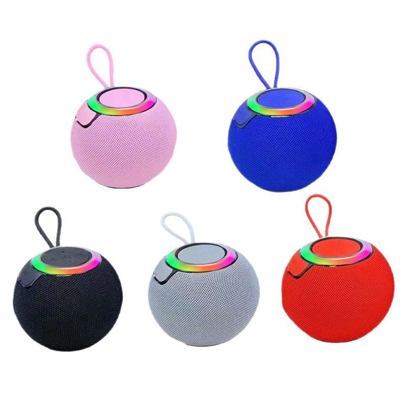 New Bluetooth Speaker with Colorful LED Lights, Wireless Portable Bass Boombox, TF Card Support for Outdoor Parties