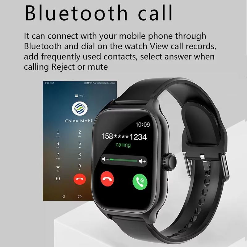 2026 New Smartwatch Bluetooth Call Information Reminder Heart Rate and Blood Pressure Monitoring Sports Mode Smart Watch