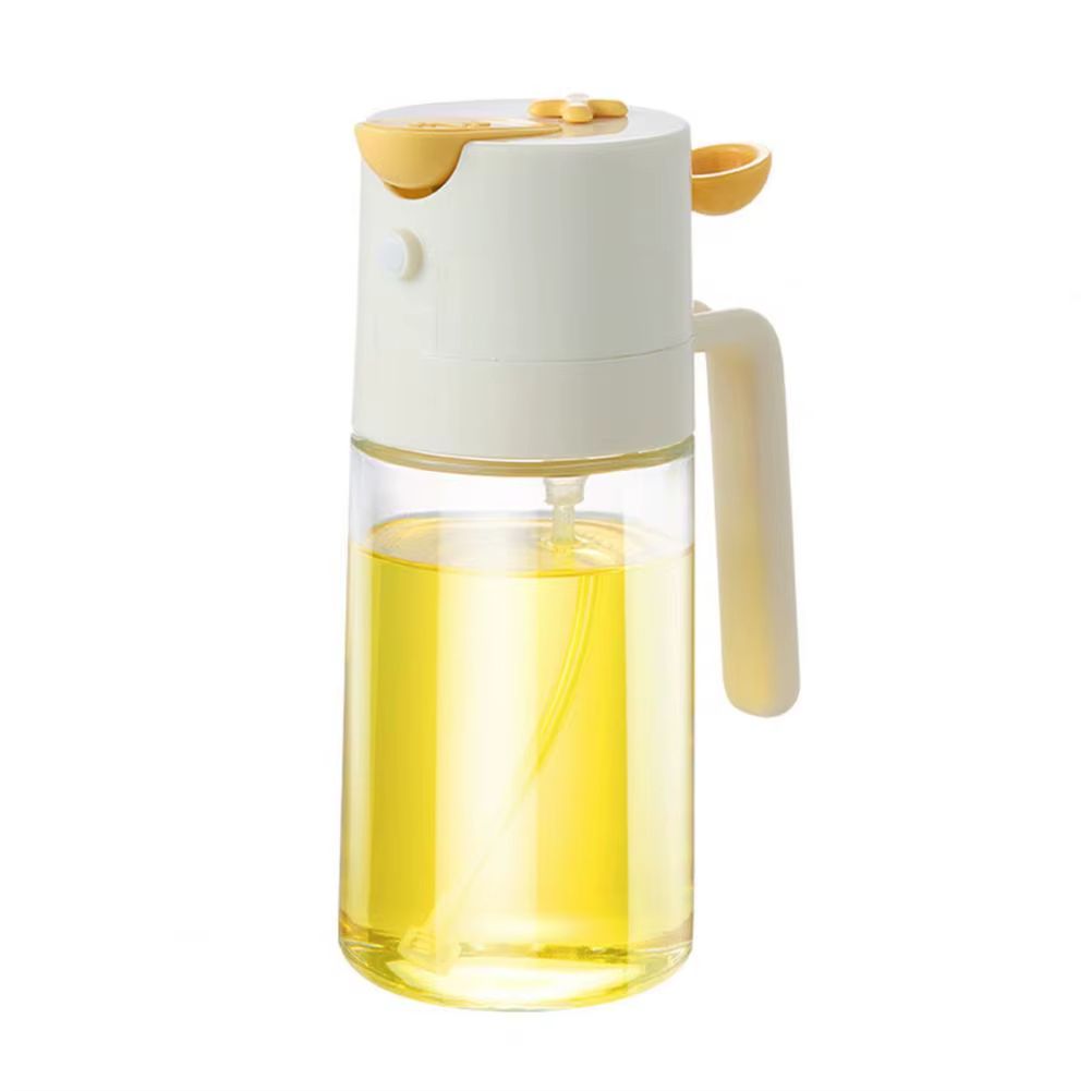 Kitchen Cooking Oil Mist Sprayer 460ml Oil Control Spray Bottle with High-Pressure Nozzle Cooking Oil Dispenser Kitchen Bottle Gadget for Cooking