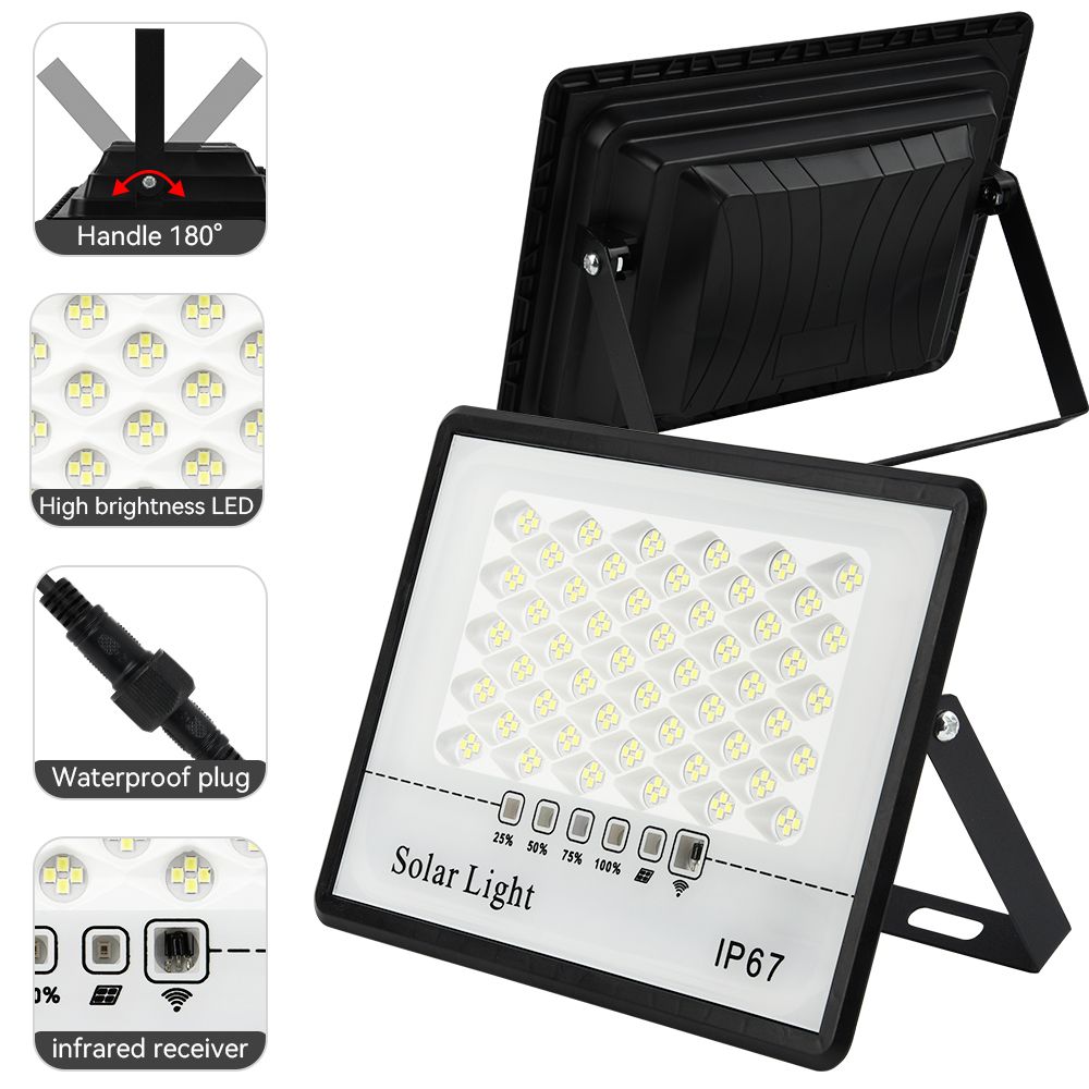 LED Solar Lights Outdoor Garden Refletor Garden Buildings Sunlight IP67 Waterproof Lamp Spotlight Emergency Lighting Wall Light