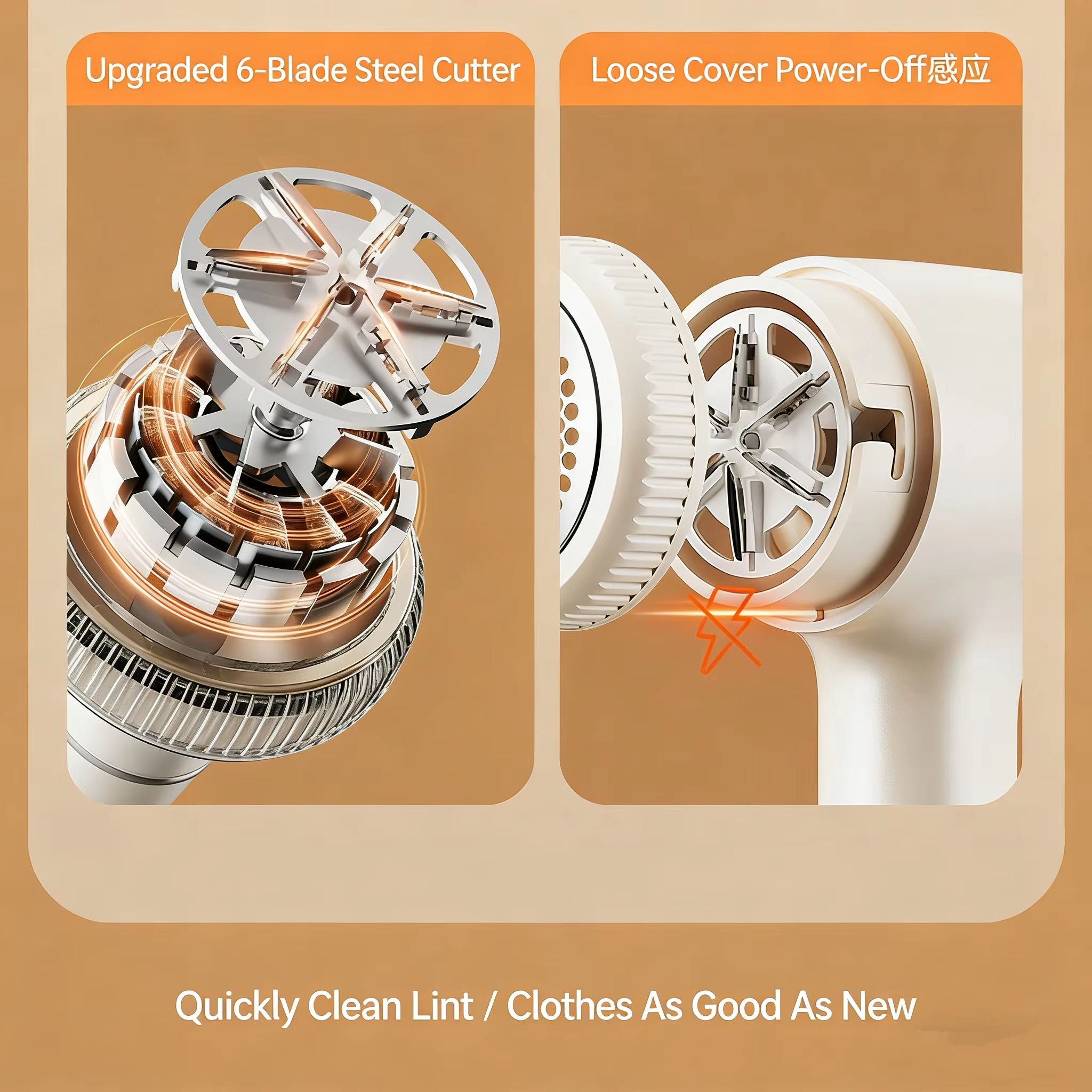 Household Appliances Rechargeable Fabric Shaver Lint Remover Electric Clothes Shaver Portable Fuzz Remover Fabric Pill Remover for Sweaters Couch Blanket Clothing