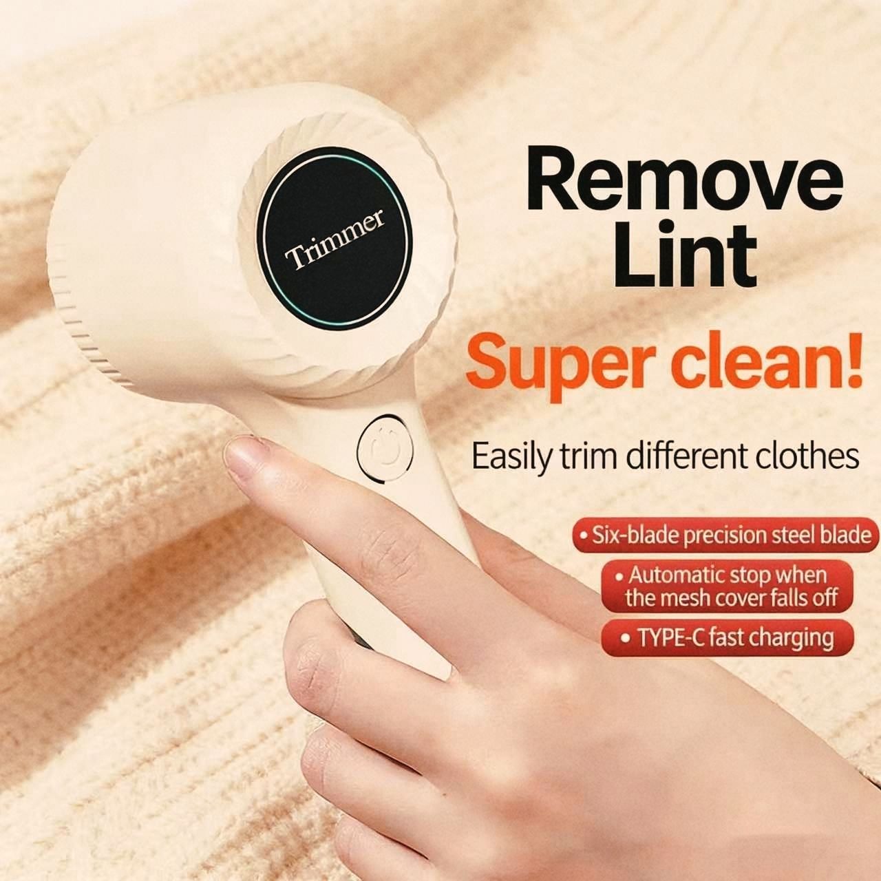 Household Appliances Rechargeable Fabric Shaver Lint Remover Electric Clothes Shaver Portable Fuzz Remover Fabric Pill Remover for Sweaters Couch Blanket Clothing