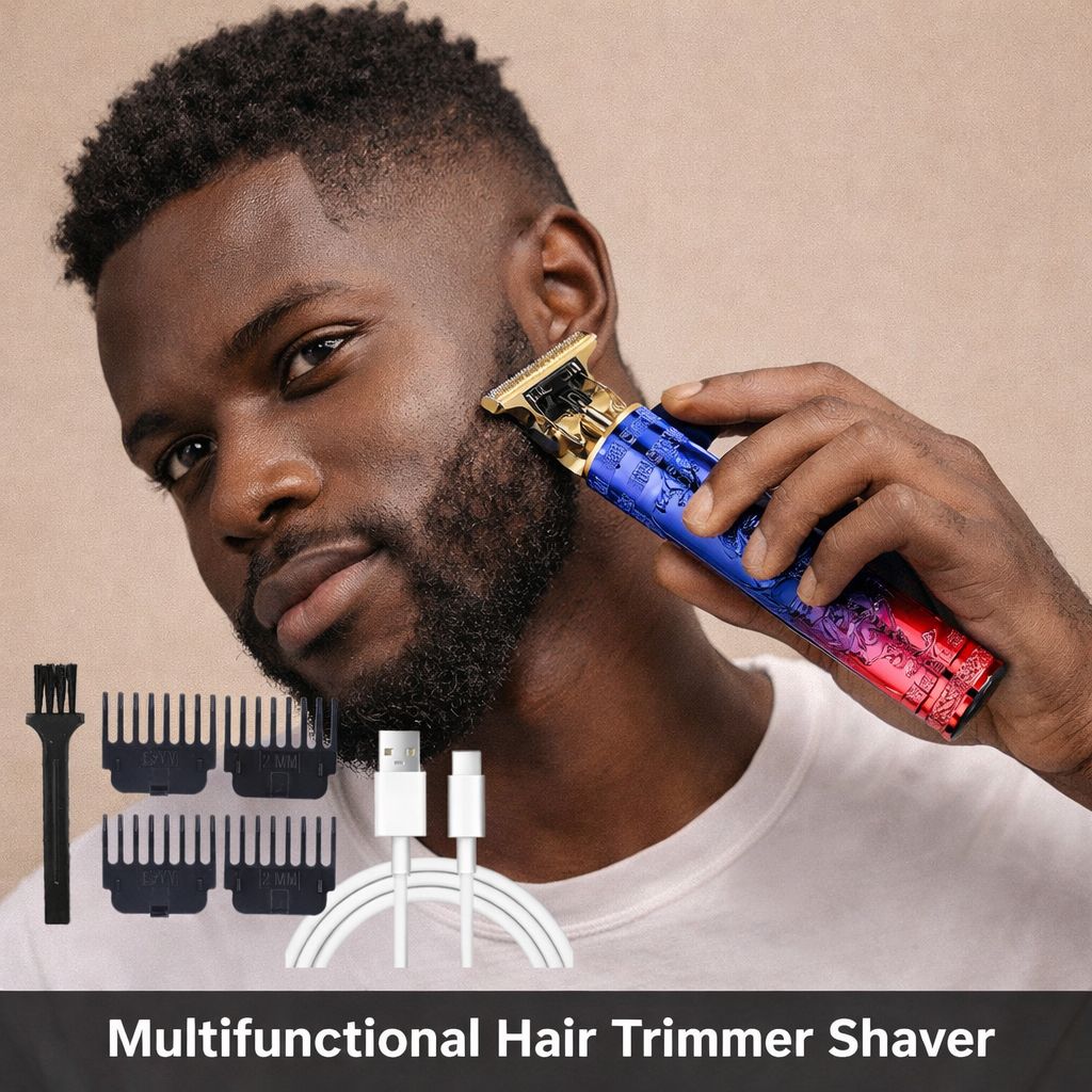 Hair Cutting Machine Shaver Rechargeable Shaver Electric Shaver Hair Clipper Shaver Beard Trimmer Shaver Hair Trimmer Machine Professional Shaver Tool for Men Grooming