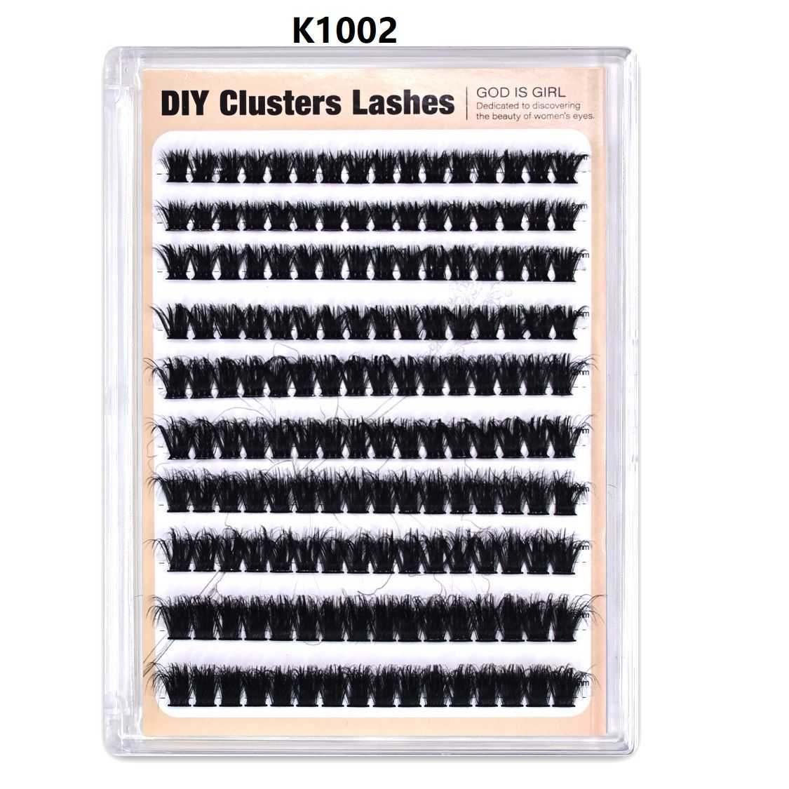 Fashion Lash Clusters Kit Natural False Eyelash Set, Wispy Eyelash Clusters DIY Eyelash Extensions, Optional Eyelash Tweezer Kit, Lash Natural