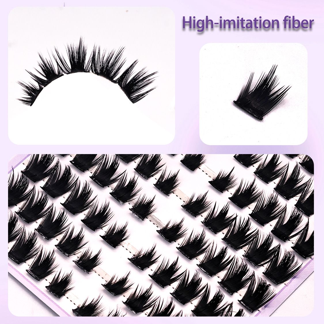 Fox Eye Lash Clusters False Eyelash Set, Extended Outer Corner Cat Eye Lashes, Sexy Lifted Look, Wispy Natural Lash Kit Fluffy Volume