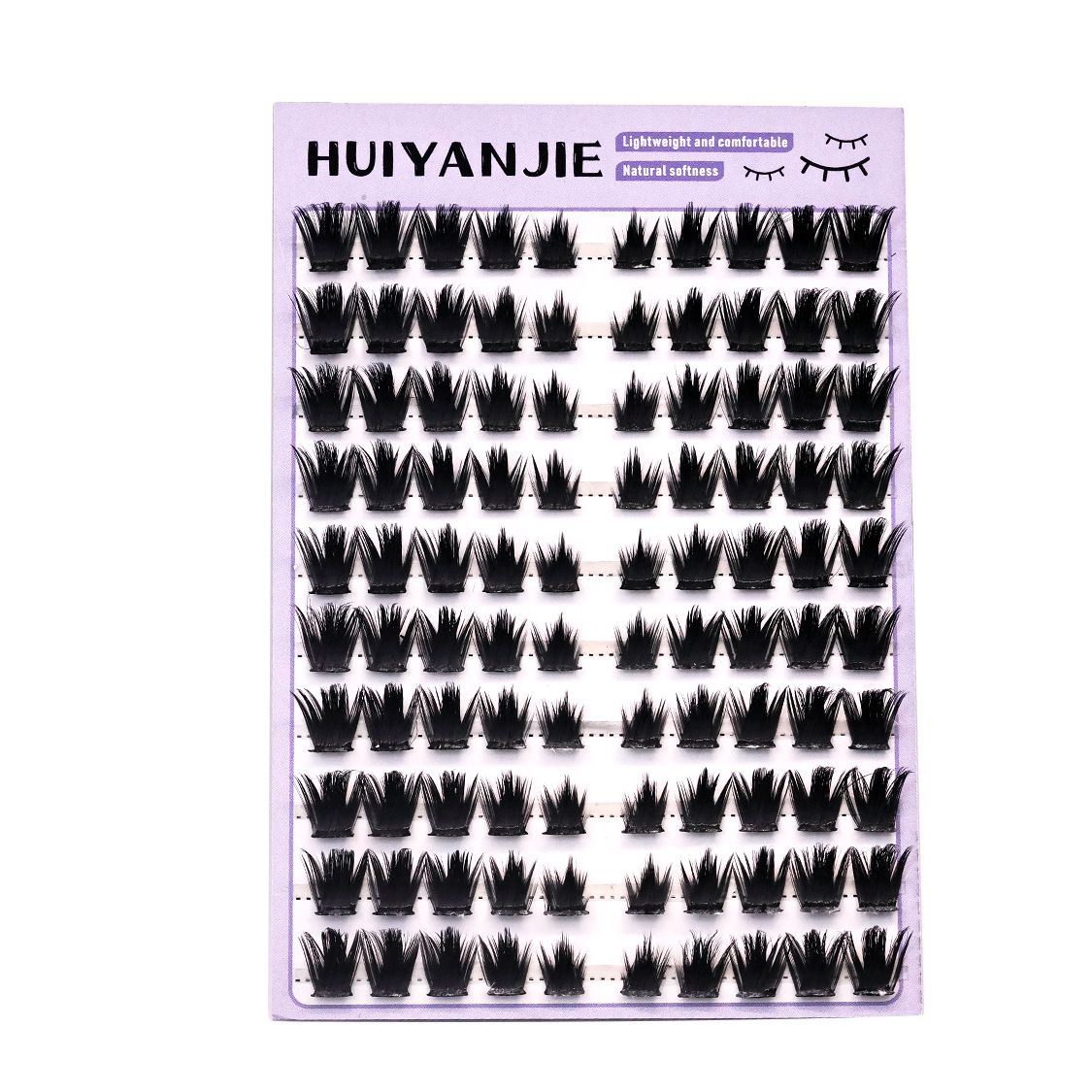 Fox Eye Lash Clusters False Eyelash Set, Extended Outer Corner Cat Eye Lashes, Sexy Lifted Look, Wispy Natural Lash Kit Fluffy Volume