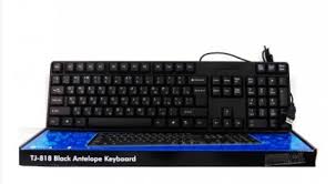 Wired Keyboard For Windows, Plug And Play, Full-Size, Compatible With PC, Laptop - Black