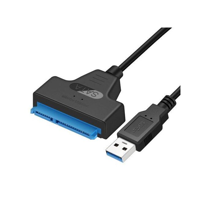 2IN1 sata to USB 3.0 Cable, Sata to USB Adapter Compatible for 2.5" HDD & SSD Hard Drive Reader-External Hard Drive Converter/Hard Drive to USB Adapter.