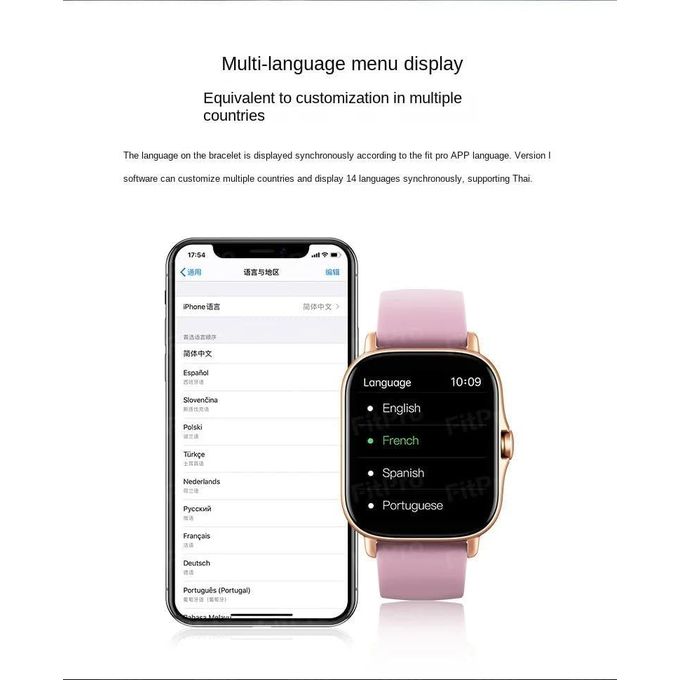 Smart Watch for Women Fitness Tracker: Smart Watches for Women Digital Mens Watches Make/Answer Call Waterproof Running Smartwatch Android and iOS iPhone Compatible Heart Rate Monitor (Pink)