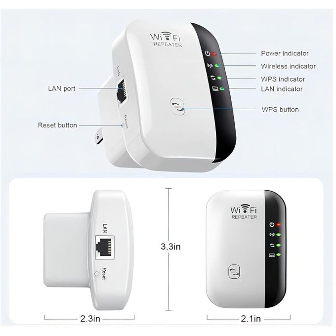 WiFi Extender, WiFi Extenders Signal Booster For Home Up To 5000 Sq.ft And 50 Devices, WiFi Range Extender, Wireless Repeater, Long Range Amplifier With Ethernet Port, 1-Tap Setup, Alexa Compatible