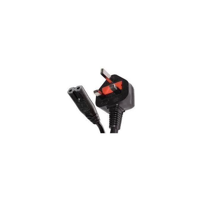 2 pin Power Cable for for Laptop, PS4, PC Monitors, Smart TV Monitor, Printer, Computer, Camera, Tape Recorder, Kettle, Digital Piano